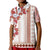 Fiji Polo Shirt Tagimoucia Mixed White Tapa Style LT9 Kid White - Polynesian Pride