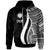 Northern Mariana Islands Hoodie White Tentacle Tribal Pattern Unisex White - Polynesian Pride