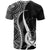 Pohnpei Custom T Shirt White Micronesian Tentacle Tribal Pattern - Polynesian Pride
