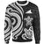 Tokelau Sweater - White Tentacle Turtle Unisex White - Polynesian Pride