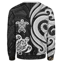 Wallis and Futuna Sweater - White Tentacle Turtle - Polynesian Pride