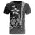 Polynesian Custom T Shirt White Turtle with Hook Unisex WHITE - Polynesian Pride