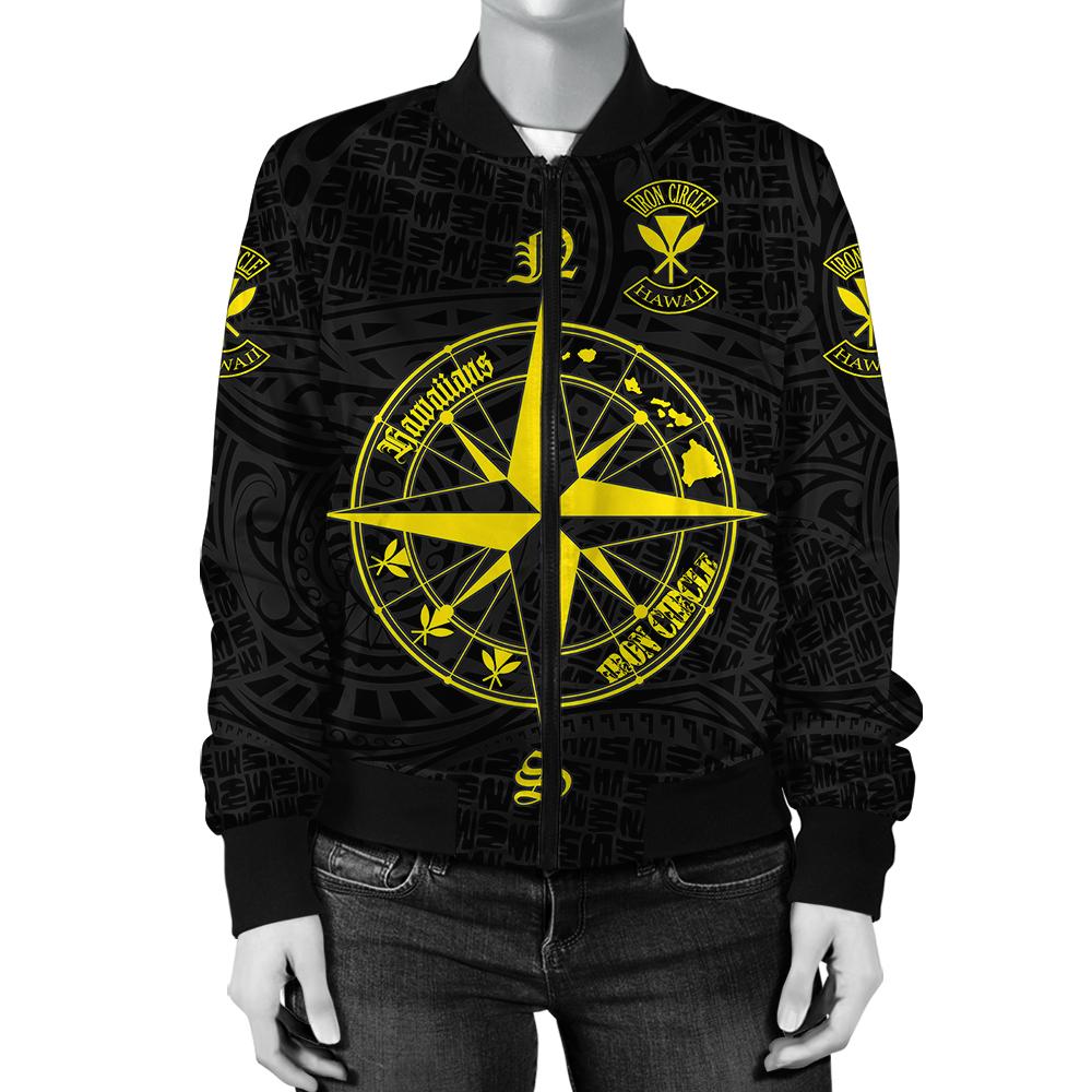 Kanaka Polynesian Iron Circle Bomber Jacket - LEMC - AH - Polynesian Pride