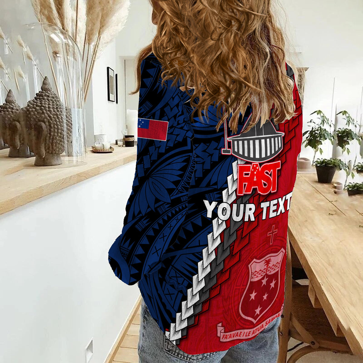 (Custom Personalised) F.A.S.T Samoa Women Casual Shirt Polynesian LT13 - Polynesian Pride