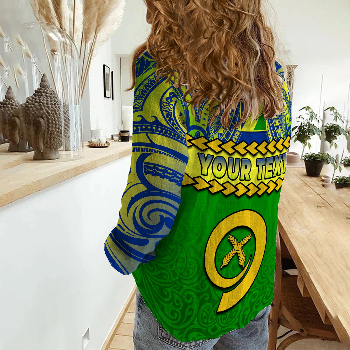 (Custom Personalised) Malampa Province Women Casual Shirt Vanuatu Pig Tusk Polynesian Flag Style LT14 - Polynesian Pride