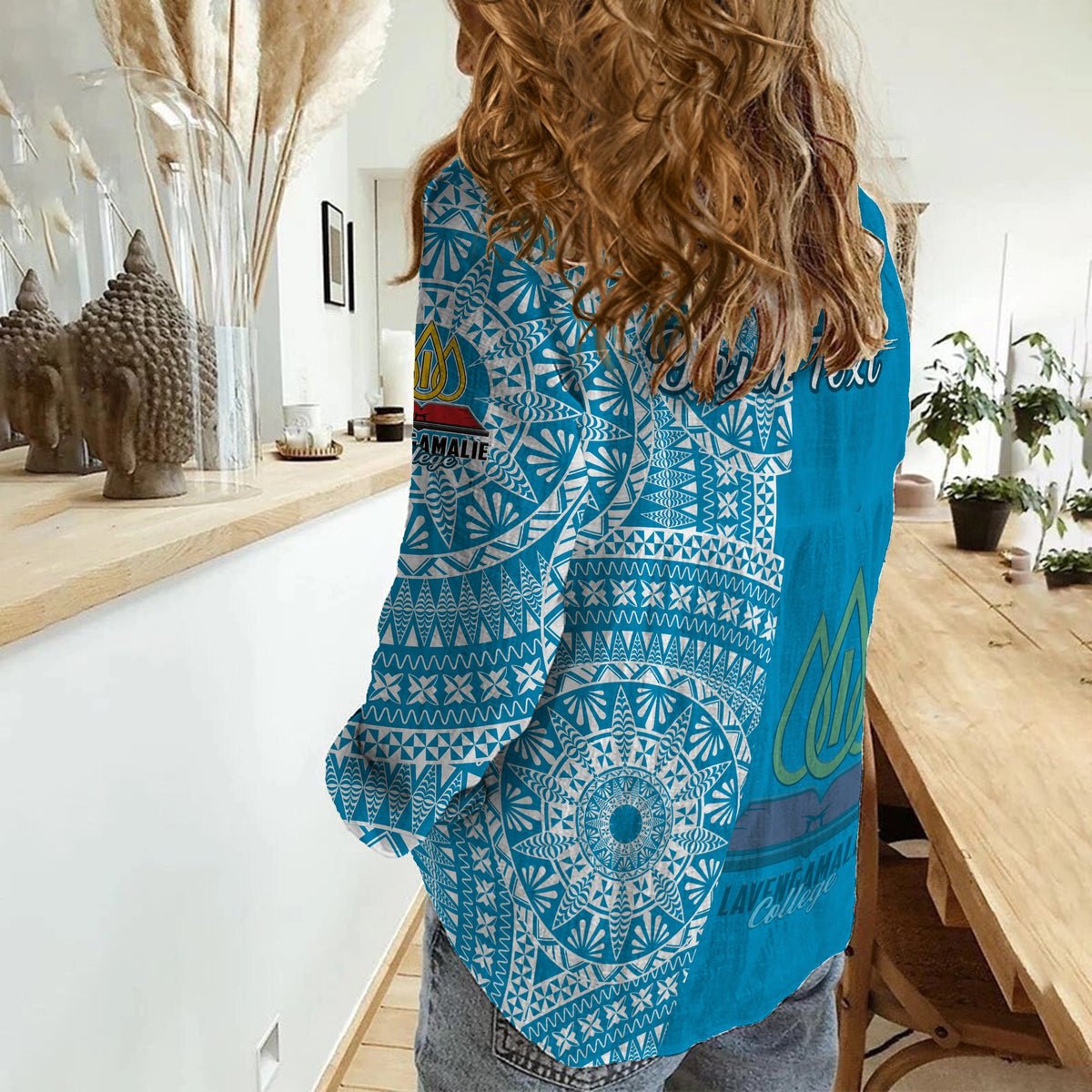 (Custom Personalised) Lavengamalie Tonga College Women Casual Shirt Class Of Year Tongan Ngatu Pattern LT14 - Polynesian Pride