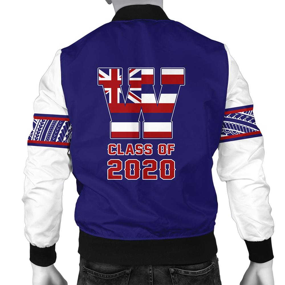 (Personalized) Hawaii Bomber Jacket - Waianae High Custom Your Class Bomber Jacket AH - Polynesian Pride