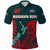 Custom Maori Wairarapa Bush Rugby Polo Shirt New Zealand Silver Fern, Custom Text and Number - Polynesian Pride