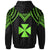 Wallis and Futuna Hoodie Polynesian Armor Style Green - Polynesian Pride