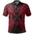 Wallis and Futuna Polo Shirt Wallis and Futuna Coat Of Arms Map Polynesian Tattoo Red Unisex Red - Polynesian Pride