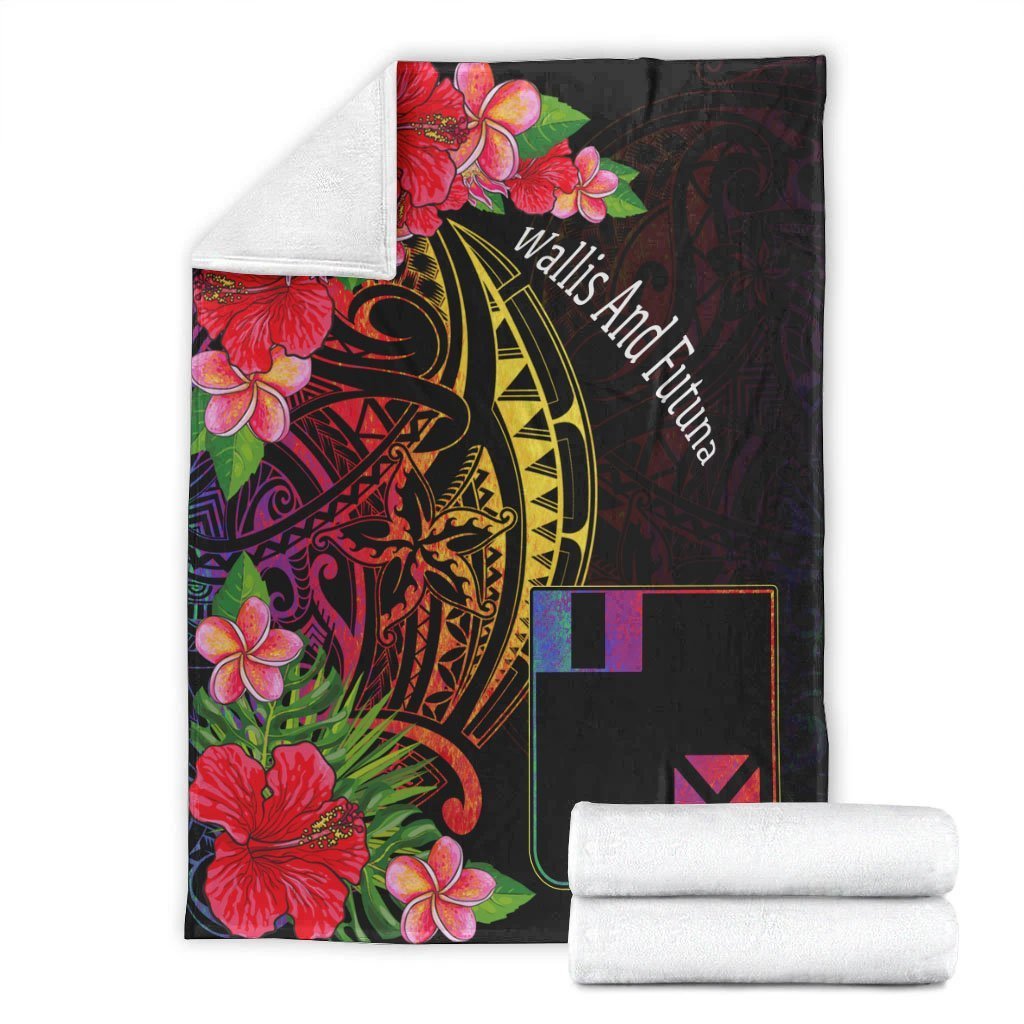 Wallis and Futuna Premium Blanket - Tropical Hippie Style - Polynesian Pride