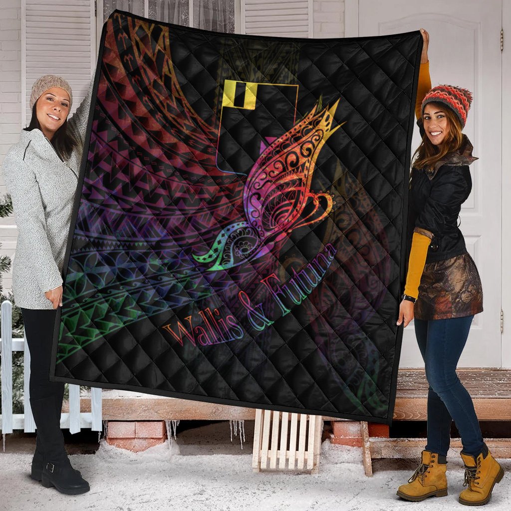 Wallis and Futuna Premium Quilt - Butterfly Polynesian Style - Polynesian Pride