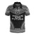 Wallis and Futuna Polo Shirt Wallis and Futuna Coat Of Arms Polynesian Chief Tattoo Black Version Unisex Black - Polynesian Pride