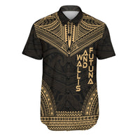 Wallis and Futuna Polynesian Chief Shirt - Gold Version Men Gold - Polynesian Pride