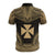 Wallis and Futuna Polo Shirt Wallis and Futuna Coat Of Arms Polynesian Chief Tattoo Gold Version - Polynesian Pride