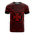 Wallis and Futuna T Shirt Wallis et Futuna Coat of Arms Polynesian Red Black Unisex Red - Polynesian Pride