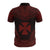 Wallis and Futuna Polo Shirt Wallis and Futuna Coat Of Arms Polynesian Chief Tattoo Red Version - Polynesian Pride