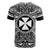 Wallis and Futuna T Shirt Wallis et Futuna Coat of Arms Polynesian White Black - Polynesian Pride