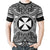 Wallis and Futuna T Shirt Wallis et Futuna Coat of Arms Polynesian White Black - Polynesian Pride