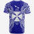 Wallis and Futuna T Shirt Wallis et Futuna Coat of Arms Map Polynesian Tattoo Blue - Polynesian Pride
