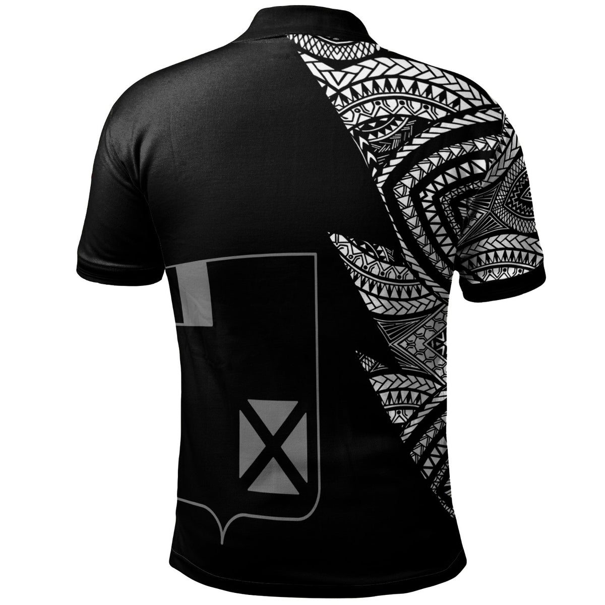 Wallis and Futuna Custom Polo Shirt Flash Style White - Polynesian Pride