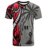 Wallis and Futuna T Shirt Classical Coconut Tree Unisex Gray - Polynesian Pride