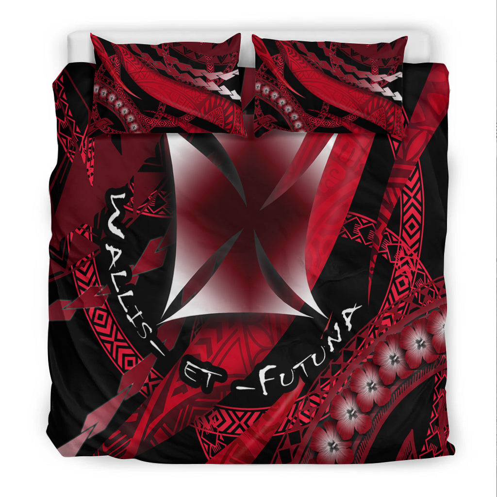 Wallis et Futuna Bedding Set Artsy Style - Black LT9 - Polynesian Pride