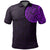 New Zealand Maori Polo Shirt, Maori Warrior Tattoo Golf Shirts Purple Unisex Black - Polynesian Pride