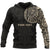 Maori Hoodie, Maori Warrior Tattoo Pullover Hoodie Tan Customized Pullover Hoodie Black - Polynesian Pride