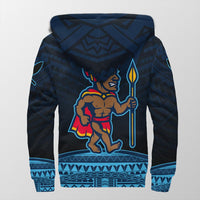 Hawaiian - Polynesian Kanaka Warrior Sherpa Hoodie - Strong Style - AH - Polynesian Pride