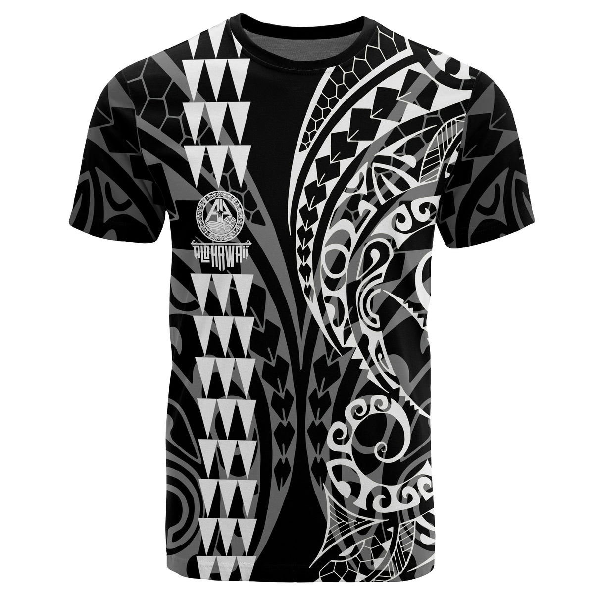 Hawaii Kakau Polynesian T Shirt Pre BFCM 2020 White - Polynesian Pride