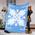 Hawaiian Quilt Maui Plant And Hibiscus Premium Blanket - White Pastel - AH - Polynesian Pride