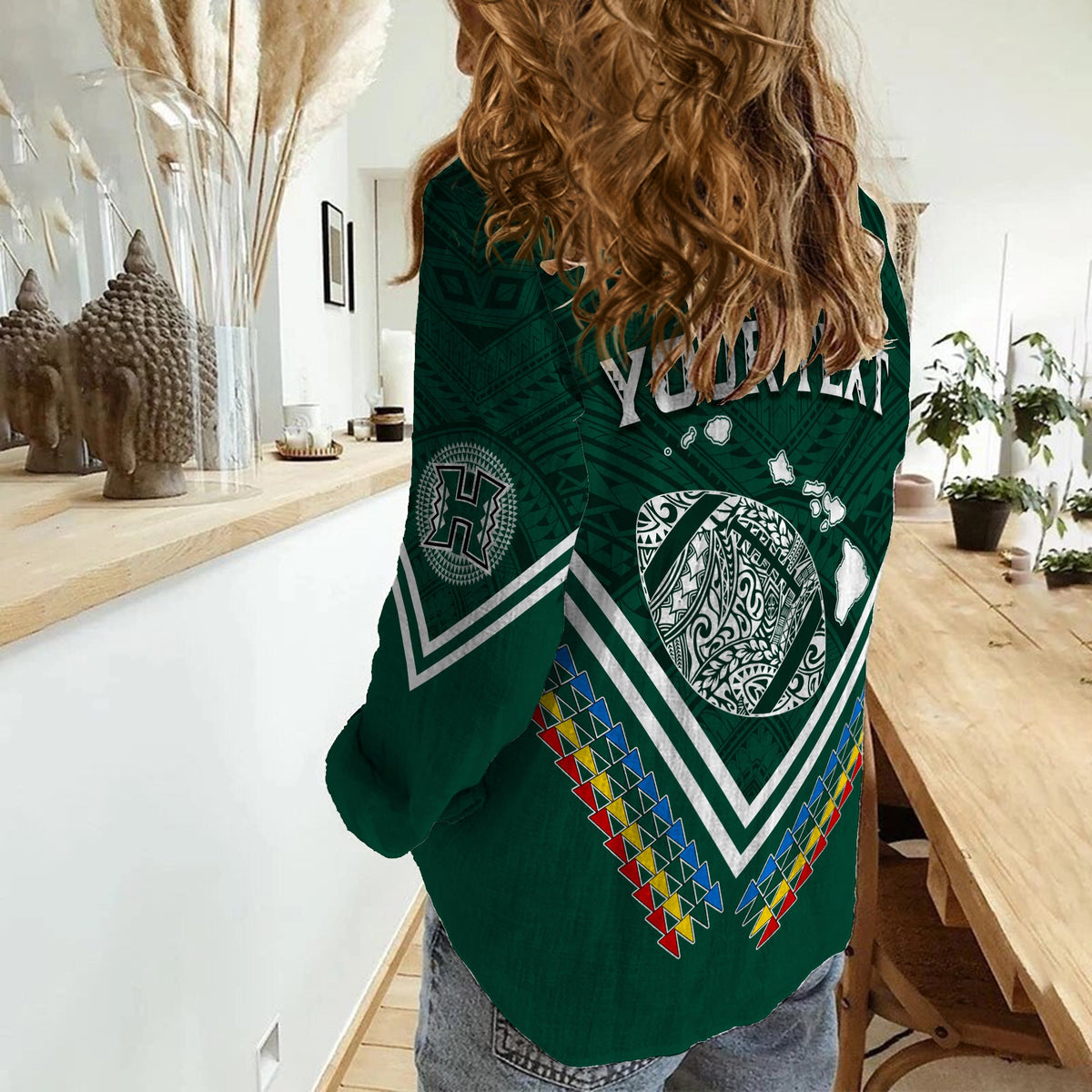 Personalised Hawaii Rainbow Warriors Women Casual Shirt Simple Style LT7 - Polynesian Pride