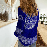 Queen Salote College Tonga Women Casual Shirt Kupesi Style - Ver03 LT7 - Polynesian Pride