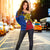 Filipino Off Shoulder Sweater Tribal Flag Style LT6 Women Blue - Polynesian Pride