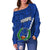 Pohnpei Women's Off Shoulder Sweater Polynesian Style LT6 - Polynesian Pride