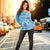 Micronesia Women Off Shoulder Sweater Vibe Style LT6 Women Blue - Polynesian Pride