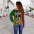 Vanuatu Women's Off Shoulder Sweater Mix Aotearoa LT6 - Polynesian Pride