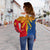 Philippines Women's Off Shoulder Sweatshirt Eagle LT6 - Polynesian Pride