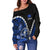 Chuuk Women's Off Shoulder Sweater Polynesian Style LT6 - Polynesian Pride
