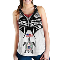 (Custom Personalised) Samoa Black Saturday Women Racerback Tank Visual Arts LT9 - Polynesian Pride