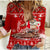 Tonga Christmas - Kilisimasi Fiefia Santas Polynesia Women Casual Shirt - LT2 Female RED - Polynesian Pride