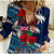Fiji Patterns With Hibiscus Casual Shirt LT6 Female Blue - Polynesian Pride