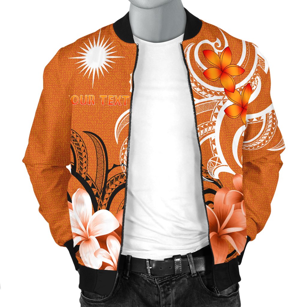 Custom Marshall Islands Personalised Men's Bomber Jacket - Marshallese Spirit - Polynesian Pride