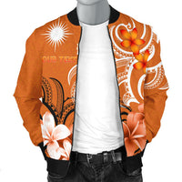 Custom Marshall Islands Personalised Men's Bomber Jacket - Marshallese Spirit - Polynesian Pride