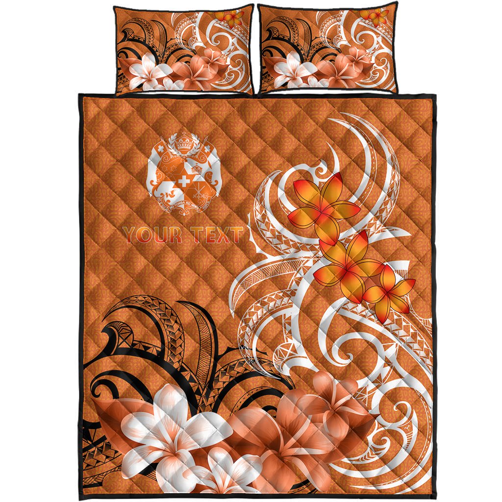 Custom Tonga Personalised Quilt Bed Set - Tongan Spirit - Polynesian Pride