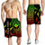 Hawaii Custom Personalised Men's Shorts - Kanaka Maoli Rocket Style (Reggae) Black - Polynesian Pride