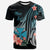 Wallis and Futuna Custom T Shirt Turquoise Polynesian Hibiscus Pattern Style Unisex Art - Polynesian Pride