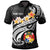 Tonga Custom Polo Shirt Tonga Seal Polynesian Patterns Plumeria (Black) Unisex Black - Polynesian Pride