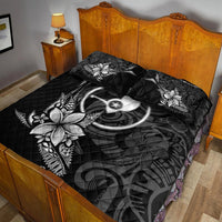 Yap State Quilt Bed Set - Fish With Plumeria Flowers Style - Polynesian Pride